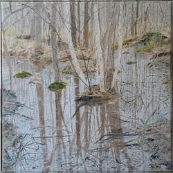 Trees in water #1-3, 2024