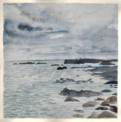 Watercolours: Brittany sketches #1-77, 2016